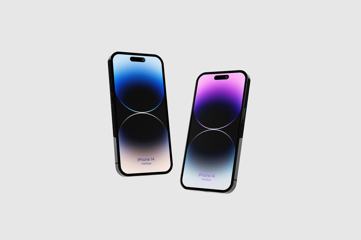 Realistic iPhone 14 Pro Mockup PSD（498052）-技能树